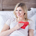 Hot/Cold - Small Heart Warmer Pillow - Red Minky
