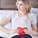 Hot/Cold - Small Heart Warmer Pillow - Red Minky