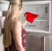 Hot/Cold - Small Heart Warmer Pillow - Red Minky