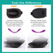 Ultralight Sleep Mask - Black & White Eyelashes