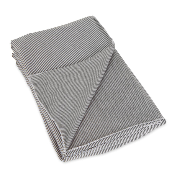 Jersey Stripe - Blanket Scarf - Gray Stripe