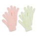 Spa Gloves Set Of 2 - Aloe Infused - Mint/Pink