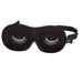 Ultralight Sleep Mask - Black & White Eyelashes - Bucky Products Wholesale
