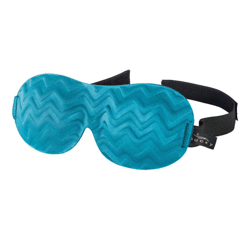 Ultralight Sleep Mask-Blue Jade Chevron
